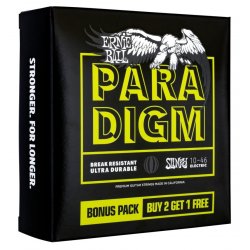 Ernie Ball 3371 PARADIGM BONUS PACK 2+1 10-46