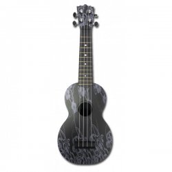 Ukulele Audiana květinový vzor BK