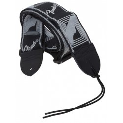 FENDER Monogramm Strap Black-Light Grey-Dark Grey