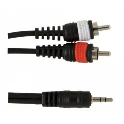 Alpha Y-Cable Basic Line 1,5m 1x 3,5 mm Stereo Jack - 2x Cinch