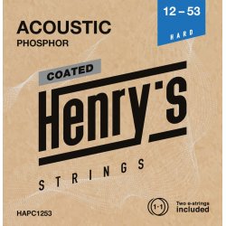 HENRY`S STRINGS HAPC1253 Coated Acoustic Phosphor - 012“ - 053”