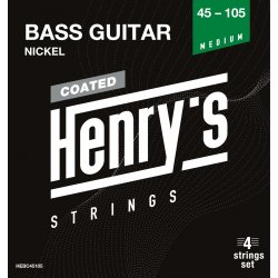 HENRY`S STRINGS HEBC45105 Coated Bass Nickel - 045“ - 105”