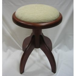 Piánová stolička polstr-mahagon